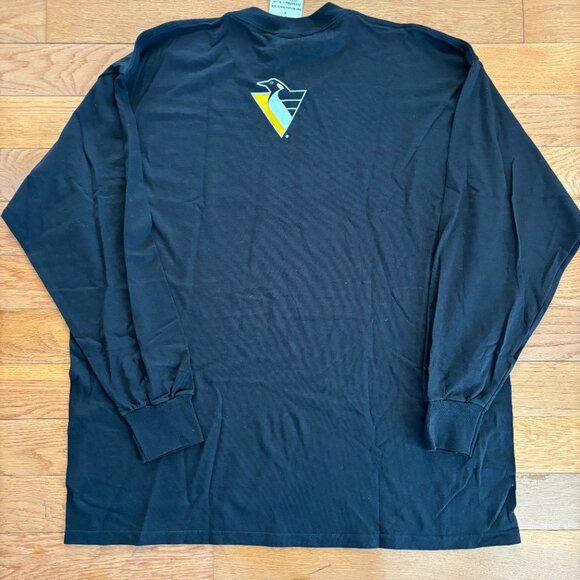 NWT Vintage Lee Sport Pittsburgh Penguins Long Sleeve Shirt Mens 2XL Hockey NHL - Picture 5 of 10